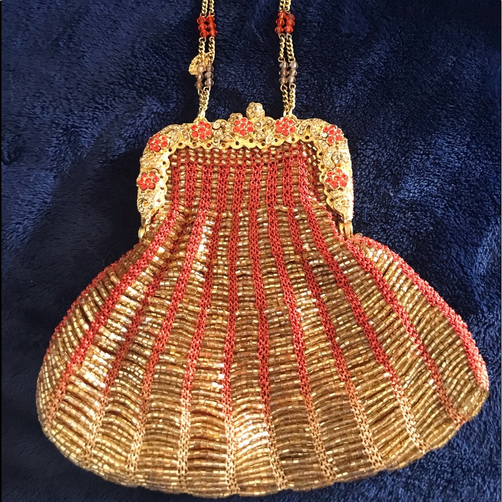 Clara Kasavina Vintage Beaded Rhinestone Bag